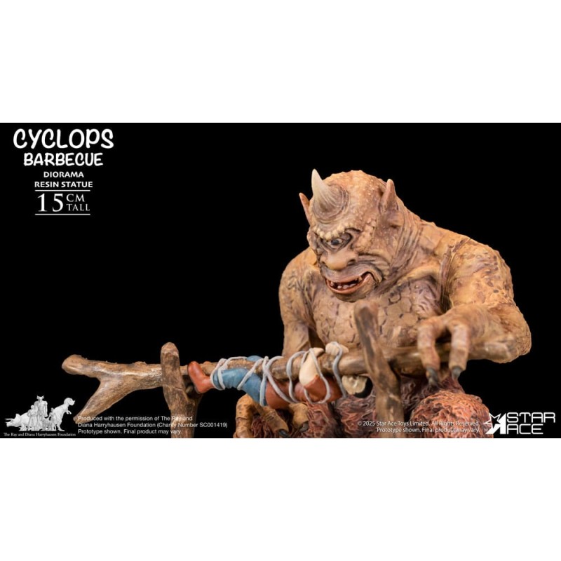 Ray Harryhausen Diorama 1/8 Cyclops Barbecue Scene 17 cm | 4897057888639