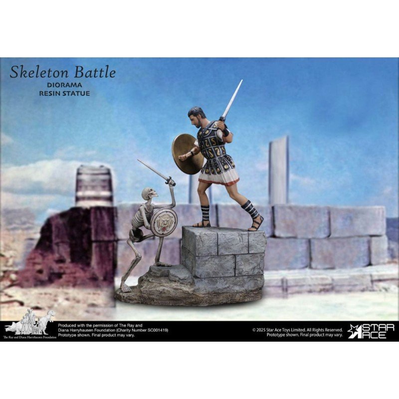 Ray Harryhausen Diorama 1/8 Skeleton Battle Scene 30 cm | 4897057888646