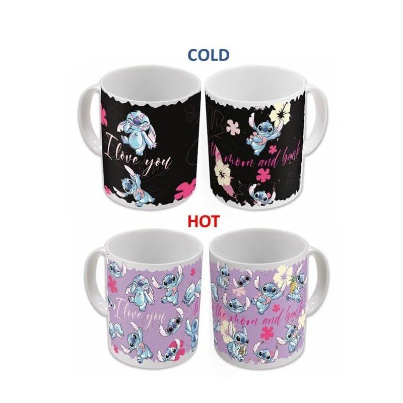 Lilo & Stitch Heat Change Mug Stitch & Angel 325 ml | 8412497200030