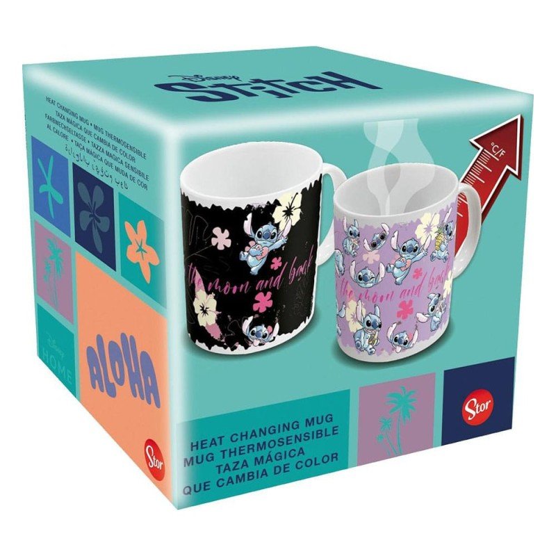 Lilo & Stitch Heat Change Mug Stitch & Angel 325 ml | 8412497200030