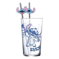 Lilo & Stitch verre tumbler avec pailles métal Stitch 485 ml | 8412497317196