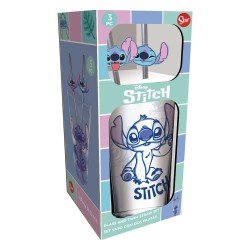 Lilo & Stitch verre tumbler avec pailles métal Stitch 485 ml | 8412497317196