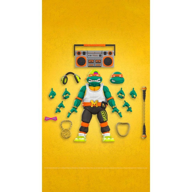 Teenage Mutant Ninja Turtles Ultimates Action Figure Rappin' Mike 18 cm | 0840049849662