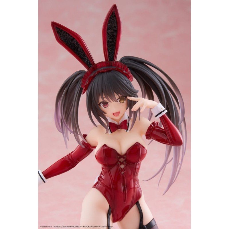 Date A Live V statuette PVC Desktop Cute Figure Kurumi Tokisaki Bunny Ver. 13 cm | 0840342402878