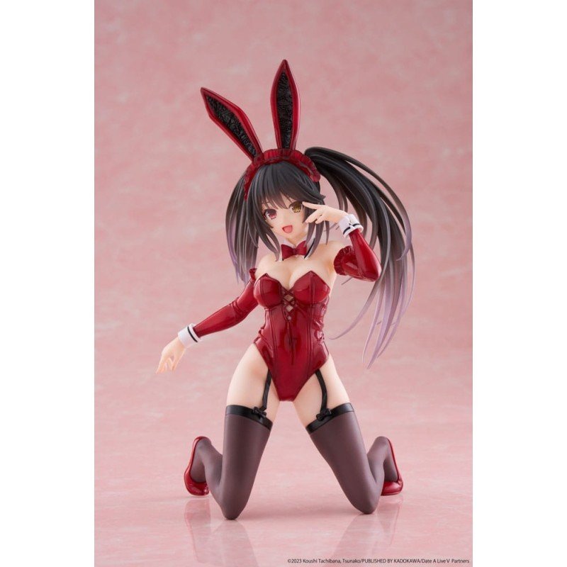 Date A Live V statuette PVC Desktop Cute Figure Kurumi Tokisaki Bunny Ver. 13 cm | 0840342402878