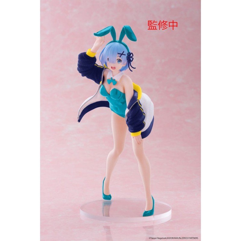 Re:Zero Starting Life in Another World Coreful PVC Statue Rem (Jacket Bunny Ver.) Renewal 18 cm | 0840342403776
