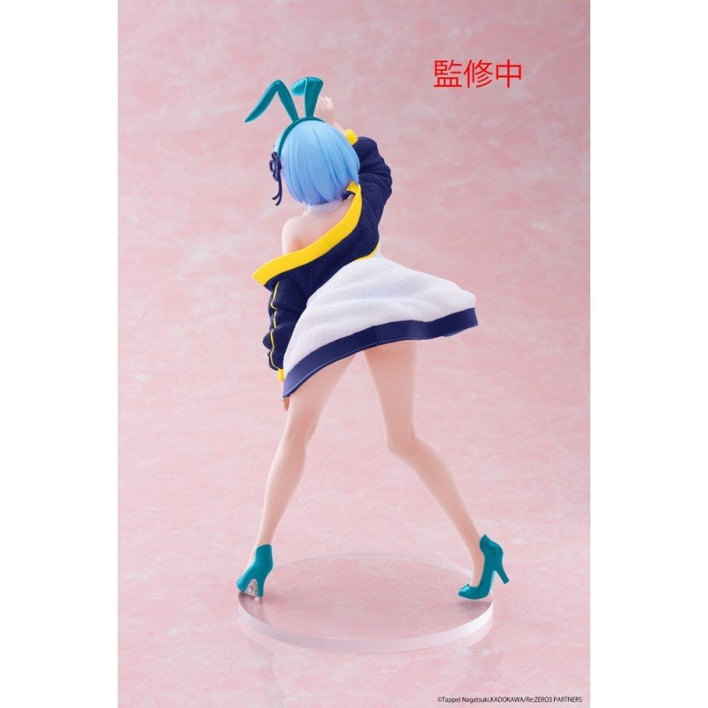 Re:Zero Starting Life in Another World Coreful PVC Statue Rem (Jacket Bunny Ver.) Renewal 18 cm | 0840342403776