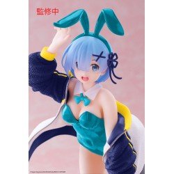 Re:Zero Starting Life in Another World Coreful PVC Statue Rem (Jacket Bunny Ver.) Renewal 18 cm | 0840342403776