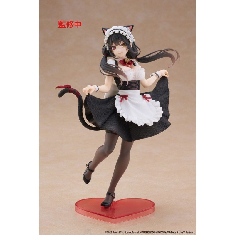 Date A Live V Coreful PVC Statue Kurumi Tokisaki Cat Ear Maid Ver. 18 cm | 0840342403790
