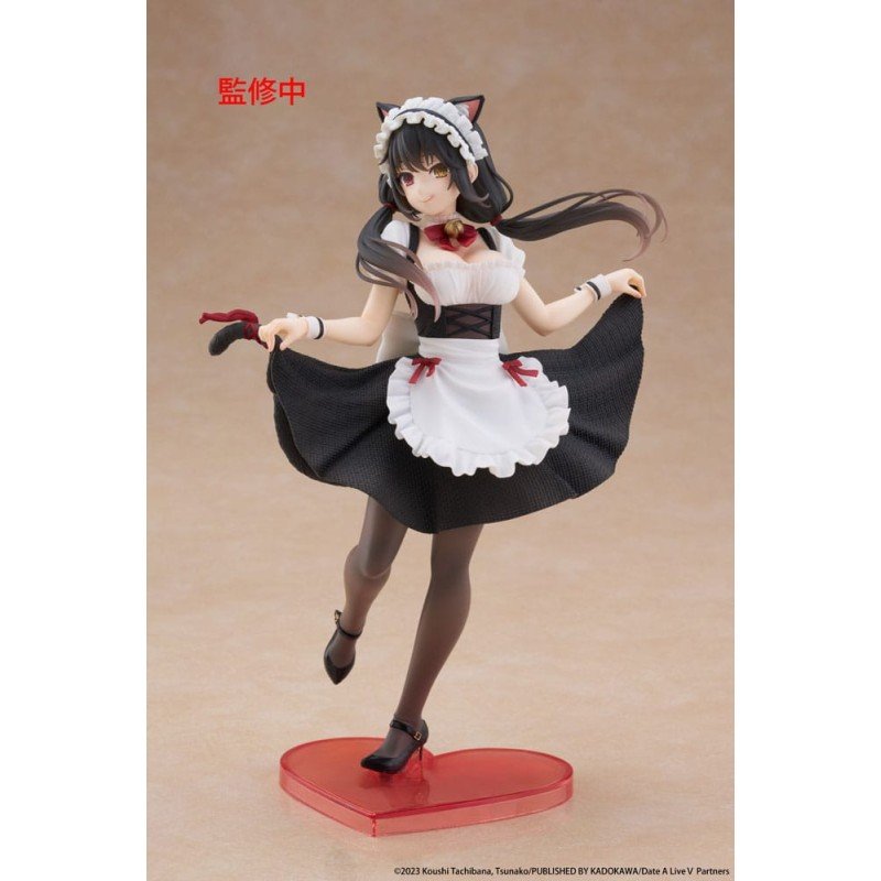 Date A Live V Coreful PVC Statue Kurumi Tokisaki Cat Ear Maid Ver. 18 cm | 0840342403790