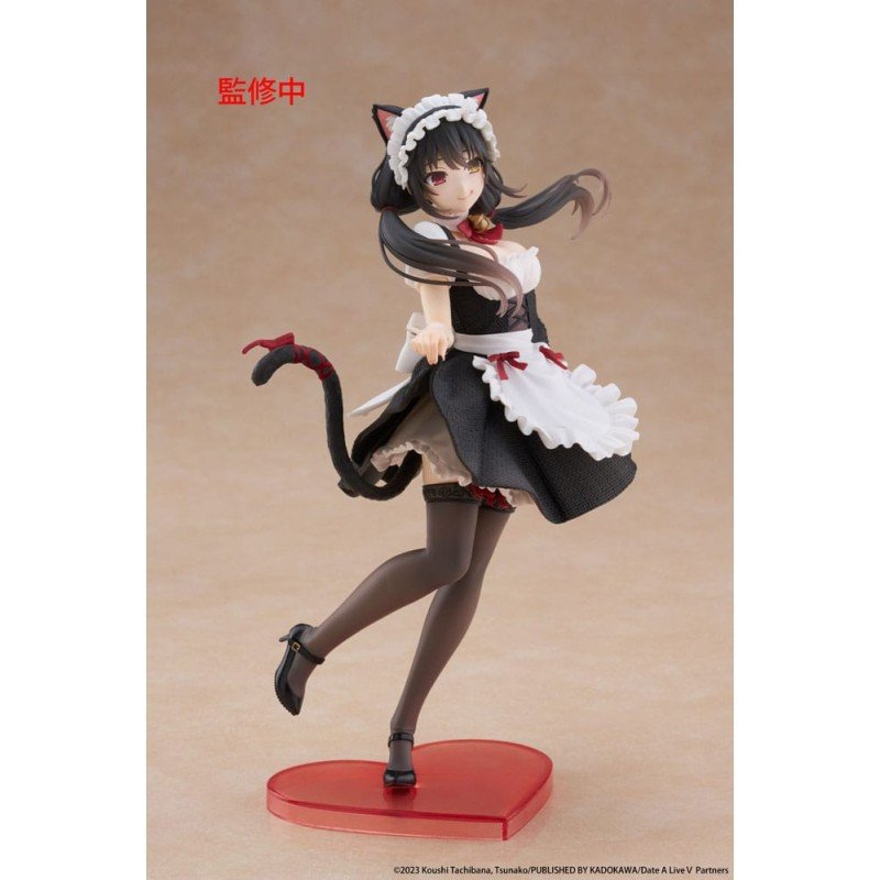 Date A Live V Coreful PVC Statue Kurumi Tokisaki Cat Ear Maid Ver. 18 cm | 0840342403790