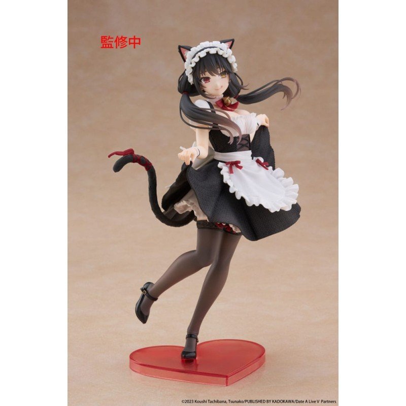 Date A Live V Coreful PVC Statue Kurumi Tokisaki Cat Ear Maid Ver. 18 cm | 0840342403790