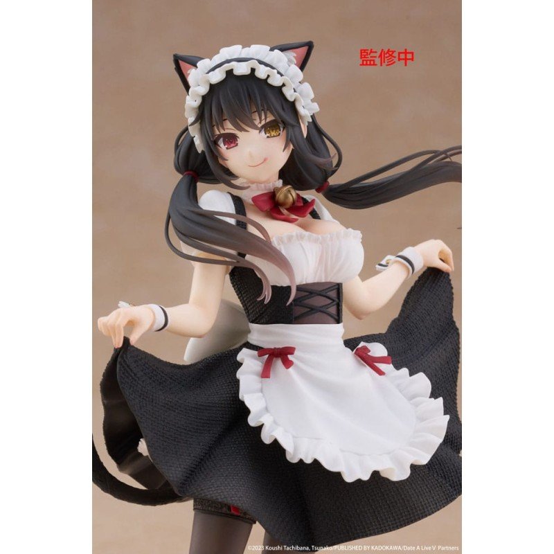 Date A Live V Coreful PVC Statue Kurumi Tokisaki Cat Ear Maid Ver. 18 cm | 0840342403790