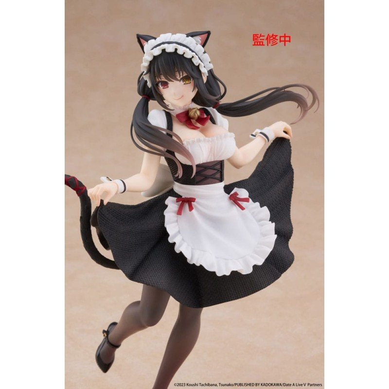 Date A Live V Coreful PVC Statue Kurumi Tokisaki Cat Ear Maid Ver. 18 cm | 0840342403790