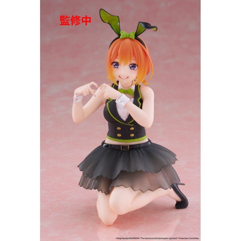 The Quintessential Quintuplets 3 PVC Statue Desktop Cute Figure Yotsuba Nakano (Bunny Ver.) 13 cm | 0840342403677