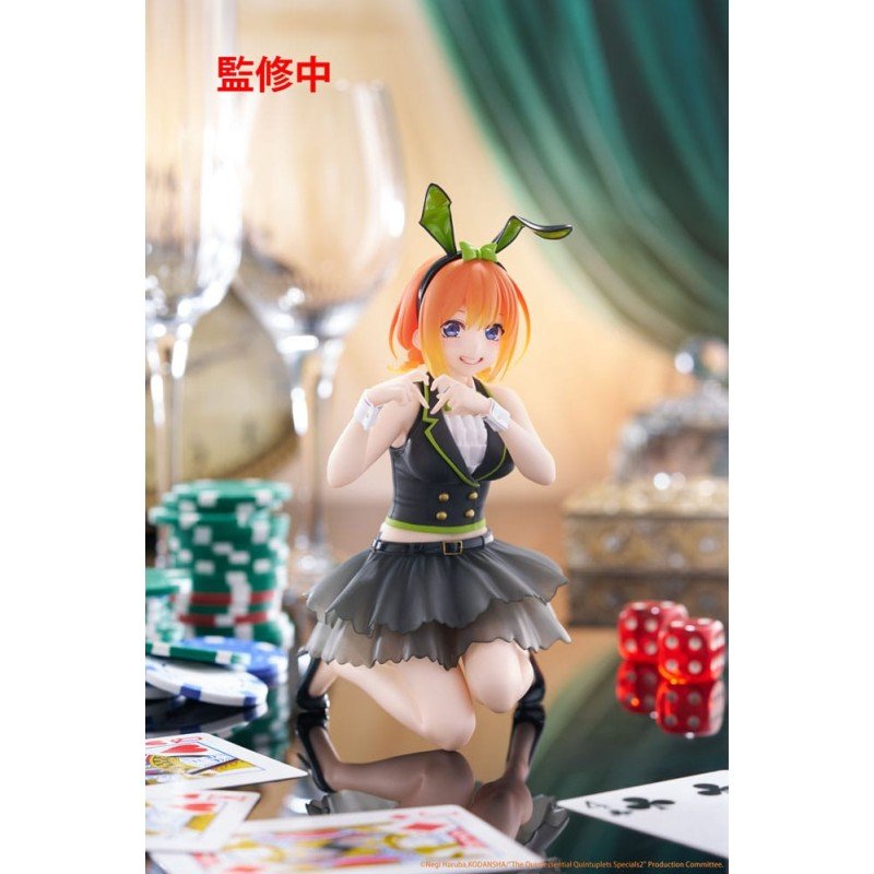 The Quintessential Quintuplets 3 PVC Statue Desktop Cute Figure Yotsuba Nakano (Bunny Ver.) 13 cm | 0840342403677