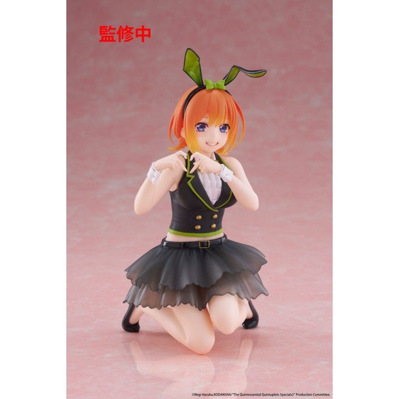 The Quintessential Quintuplets 3 PVC Statue Desktop Cute Figure Yotsuba Nakano (Bunny Ver.) 13 cm | 0840342403677