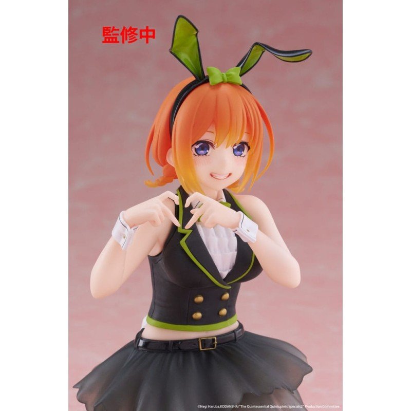 The Quintessential Quintuplets 3 PVC Statue Desktop Cute Figure Yotsuba Nakano (Bunny Ver.) 13 cm | 0840342403677