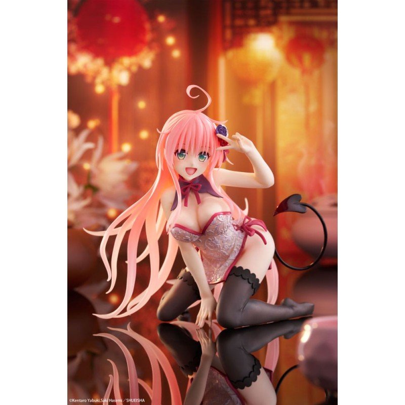 To Love-Ru Darkness PVC Statue Desktop Cute Figure Lala Chinese Dress Ver. 13 cm | 0840342403967