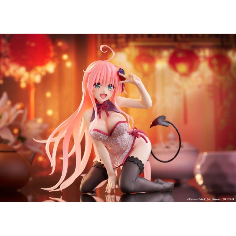 To Love-Ru Darkness PVC Statue Desktop Cute Figure Lala Chinese Dress Ver. 13 cm | 0840342403967