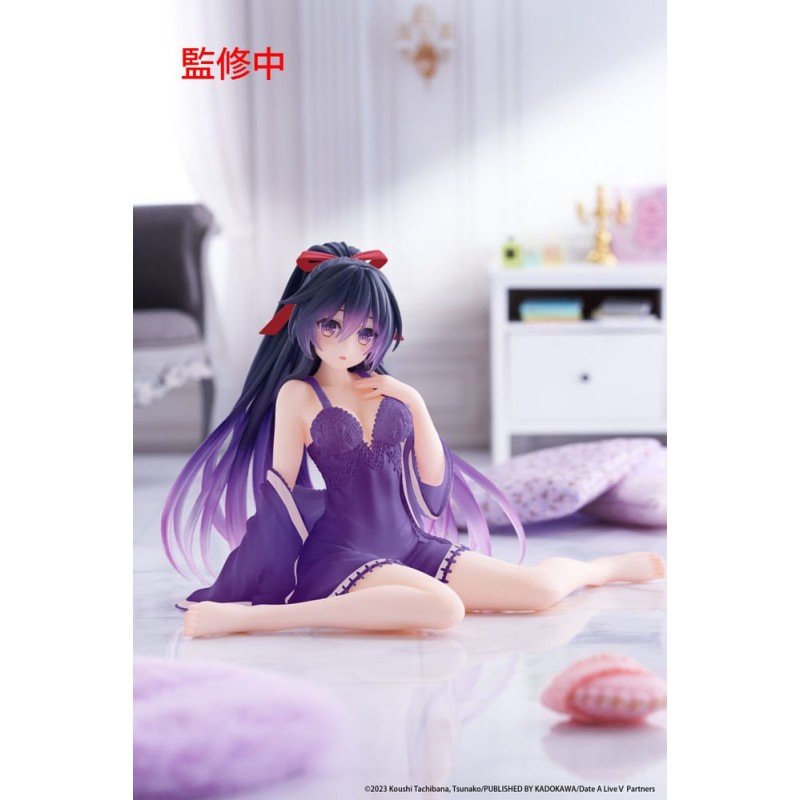 Date A Live V PVC Statue Desktop Cute Figure Tohka Yatogami Nightwear Ver. Renewal 13 cm | 0840342403950