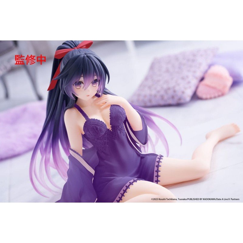Date A Live V PVC Statue Desktop Cute Figure Tohka Yatogami Nightwear Ver. Renewal 13 cm | 0840342403950