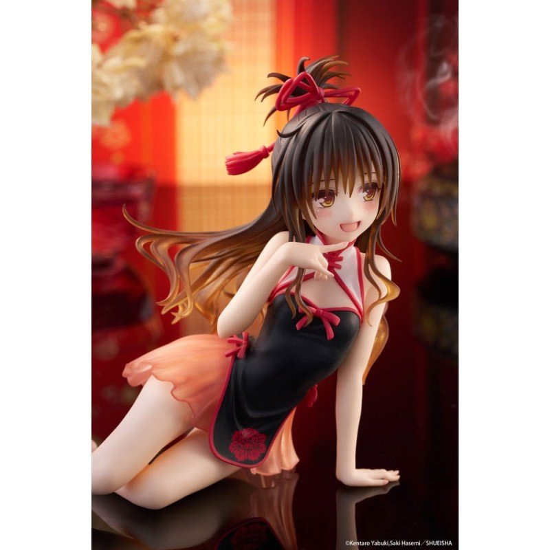 To Love-Ru Darkness PVC Statue Desktop Cute Figure Mikan Yuki Chinese Dress Ver. 13 cm | 0840342404186