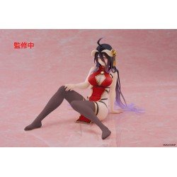 Overlord PVC Statue Desktop Cute Figure Albedo Chinese Dress Ver. Renewal 13 cm