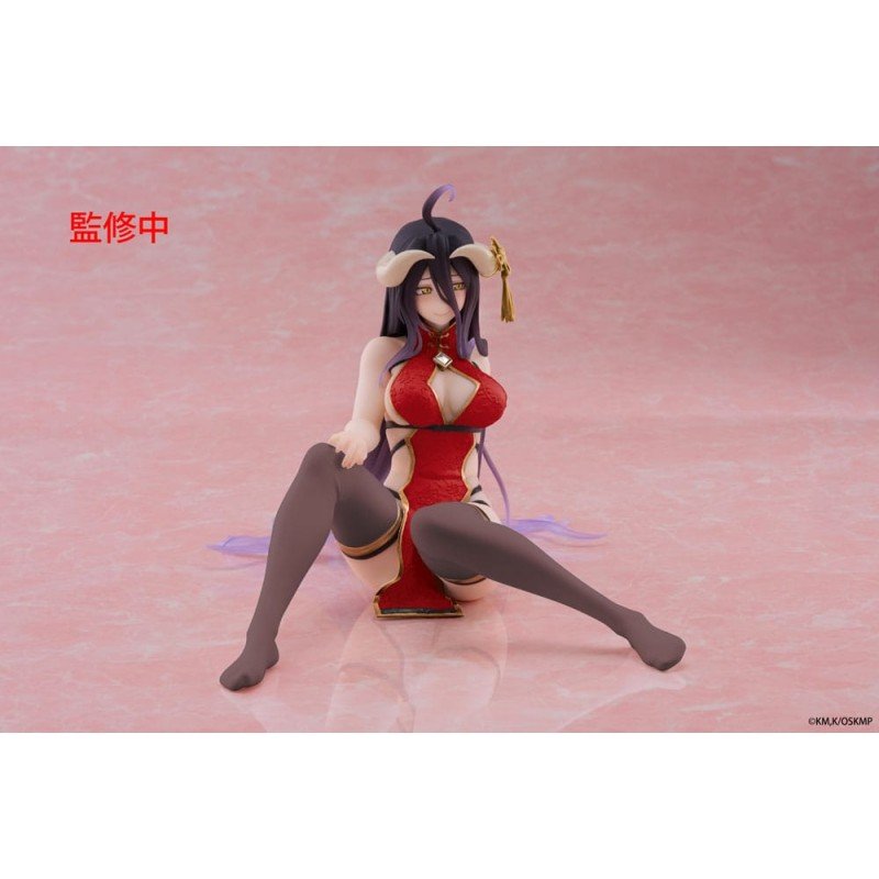 Overlord PVC Statue Desktop Cute Figure Albedo Chinese Dress Ver. Renewal 13 cm | 0840342404216