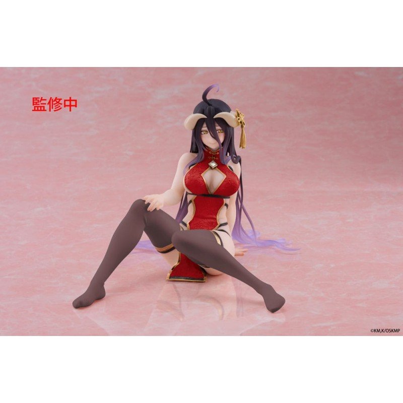 Overlord PVC Statue Desktop Cute Figure Albedo Chinese Dress Ver. Renewal 13 cm | 0840342404216