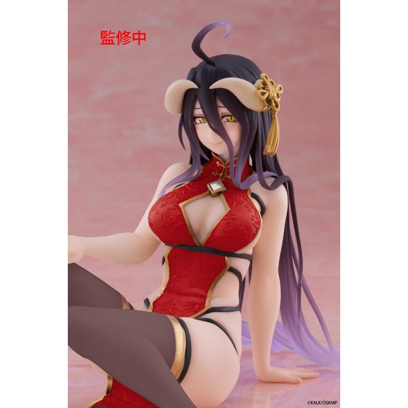 Overlord PVC Statue Desktop Cute Figure Albedo Chinese Dress Ver. Renewal 13 cm | 0840342404216