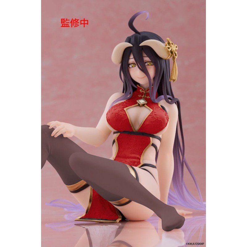 Overlord PVC Statue Desktop Cute Figure Albedo Chinese Dress Ver. Renewal 13 cm | 0840342404216