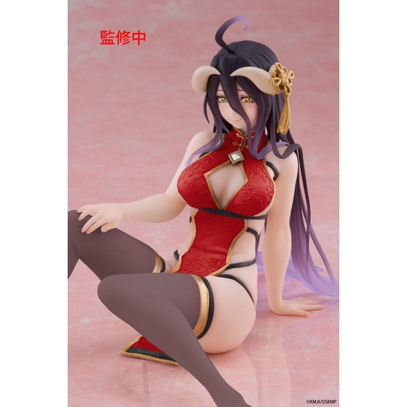 Overlord PVC Statue Desktop Cute Figure Albedo Chinese Dress Ver. Renewal 13 cm | 0840342404216