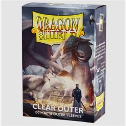 Dragon Shield Standard Matte Outer Sleeves - Clear (100 Sleeves)