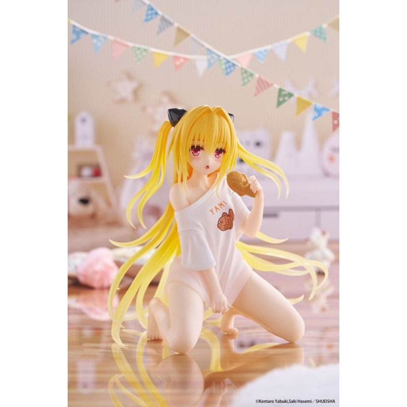 To Love-Ru Darkness PVC Statue Desktop Cute Figure Golden Darkness Roomwear Ver. 13 cm | 0840342404506