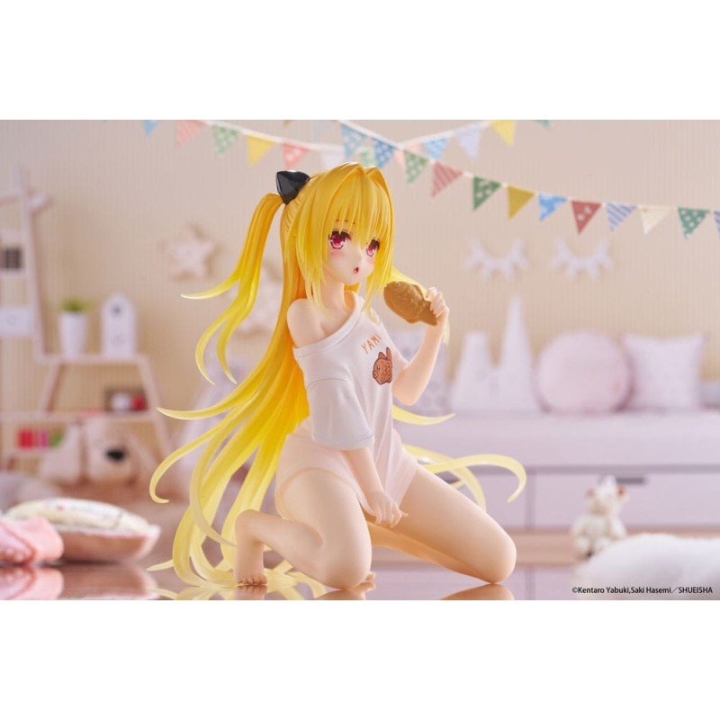 To Love-Ru Darkness PVC Statue Desktop Cute Figure Golden Darkness Roomwear Ver. 13 cm | 0840342404506