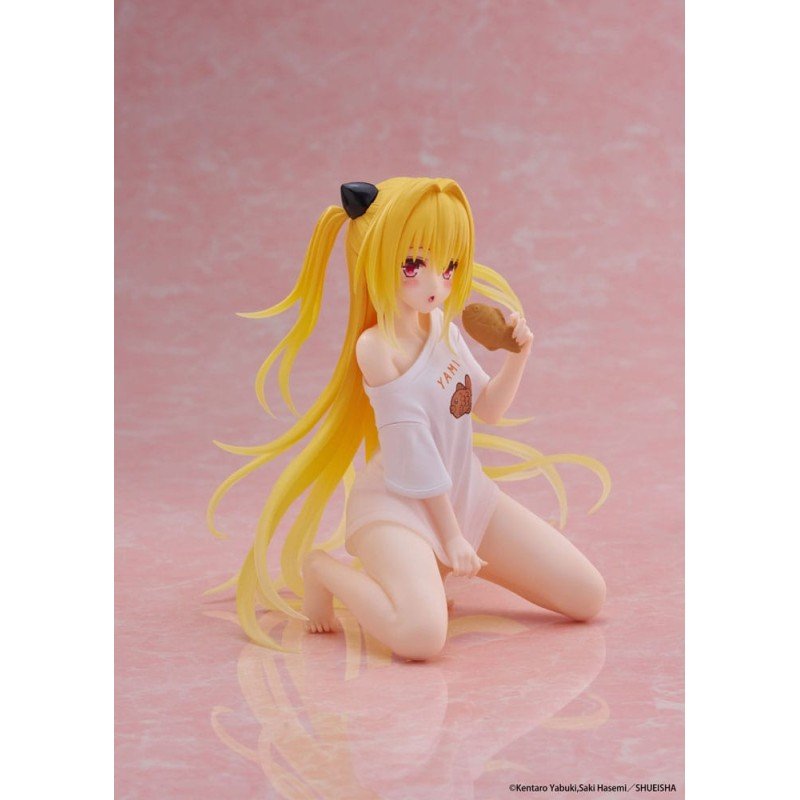 To Love-Ru Darkness PVC Statue Desktop Cute Figure Golden Darkness Roomwear Ver. 13 cm | 0840342404506