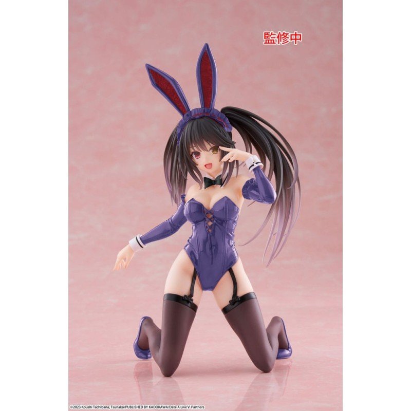 Date A Live V PVC Statue Desktop Cute Figure Kurumi Tokisaki Bunny Ver. Renewal 13 cm | 0840342404650