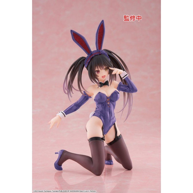 Date A Live V PVC Statue Desktop Cute Figure Kurumi Tokisaki Bunny Ver. Renewal 13 cm | 0840342404650