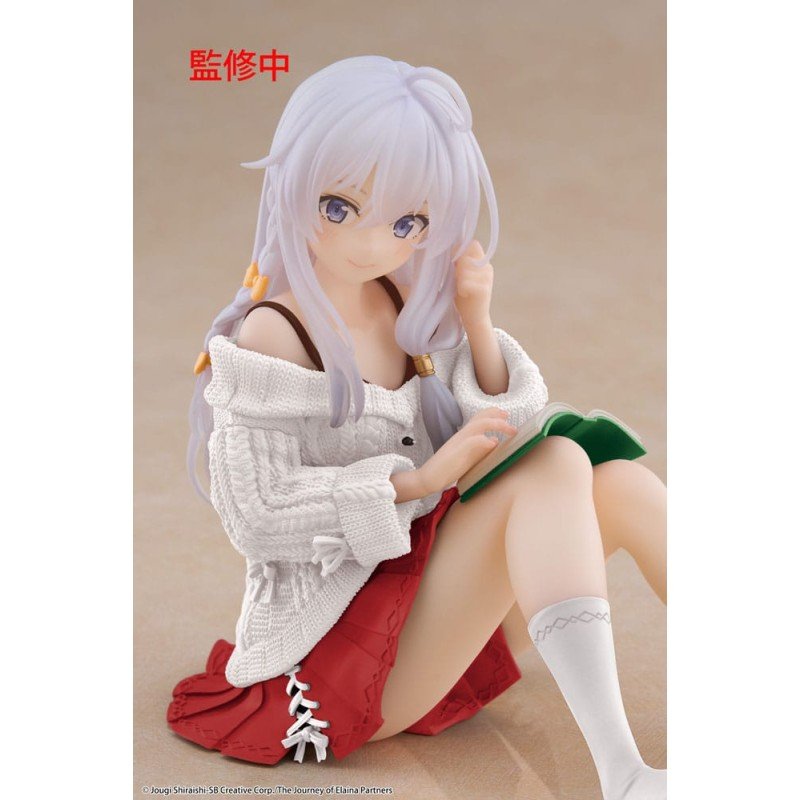 Wandering Witch: The Journey of Elaina PVC Statue Desktop Cute Figure Elaina Casual Clothes Ver. Renewal 13 cm | 0840342404667