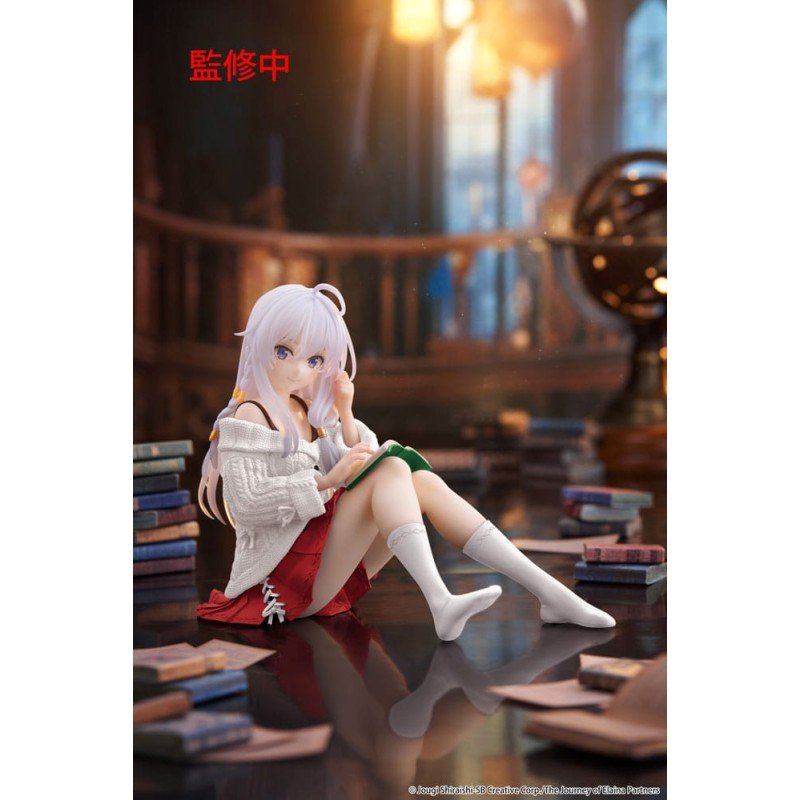 Wandering Witch: The Journey of Elaina PVC Statue Desktop Cute Figure Elaina Casual Clothes Ver. Renewal 13 cm | 0840342404667