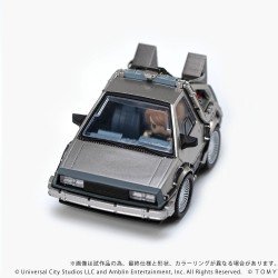 Retour vers le futur véhicule avec minifigurines Q-Village Time Machine 9 cm | 4904810997276