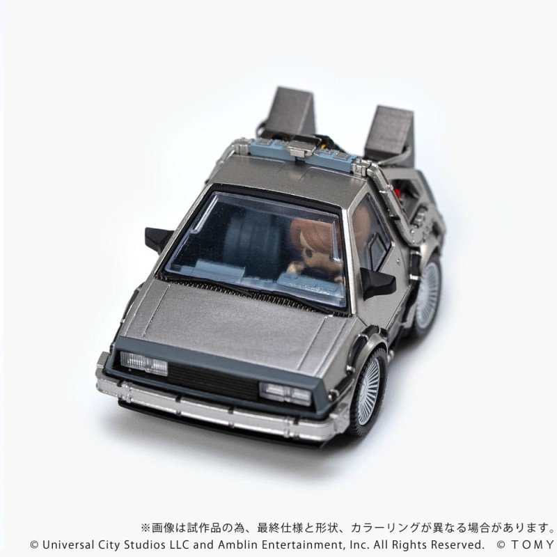 Retour vers le futur véhicule avec minifigurines Q-Village Time Machine 9 cm | 4904810997276