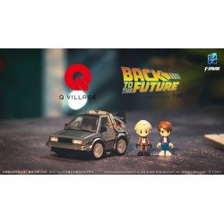 Retour vers le futur véhicule avec minifigurines Q-Village Time Machine 9 cm | 4904810997276