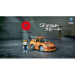 Fast & Furious Q-Village Vehicle with mini-figure Toyota Supra JZA80 9 cm | 4904810096986