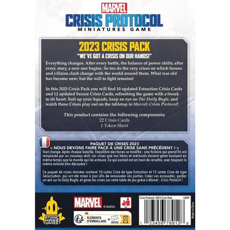 Marvel Crisis Protocol : Paquet de Crises 2023 | 0841333122553