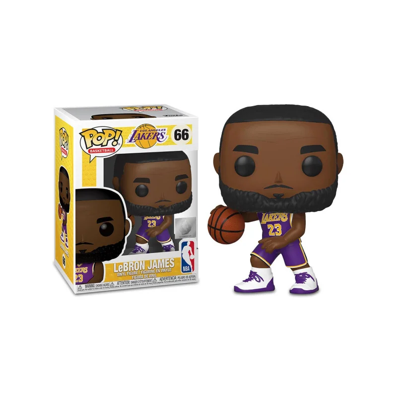 NBA Legends Figurine Funko POP! Sports Vinyl Lakers - LeBron James (Purple Jersey n°23) 9 cm