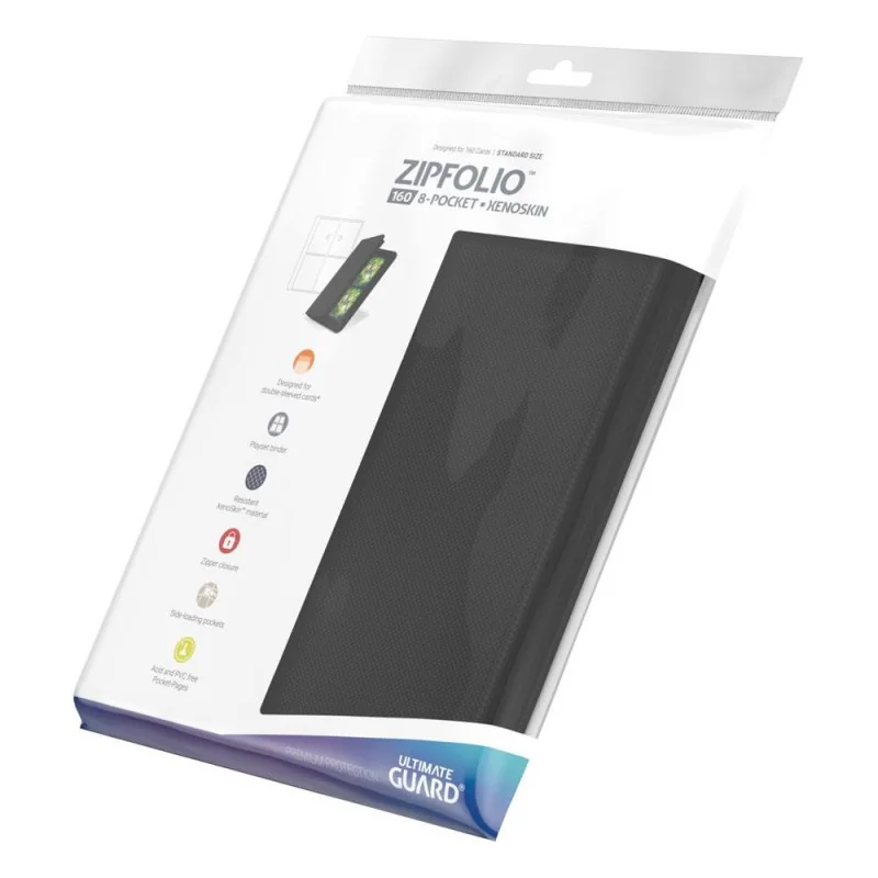 Ultimate Guard - Zipfolio 160 - 8-Pocket XenoSkin Zwart | 4260250077238