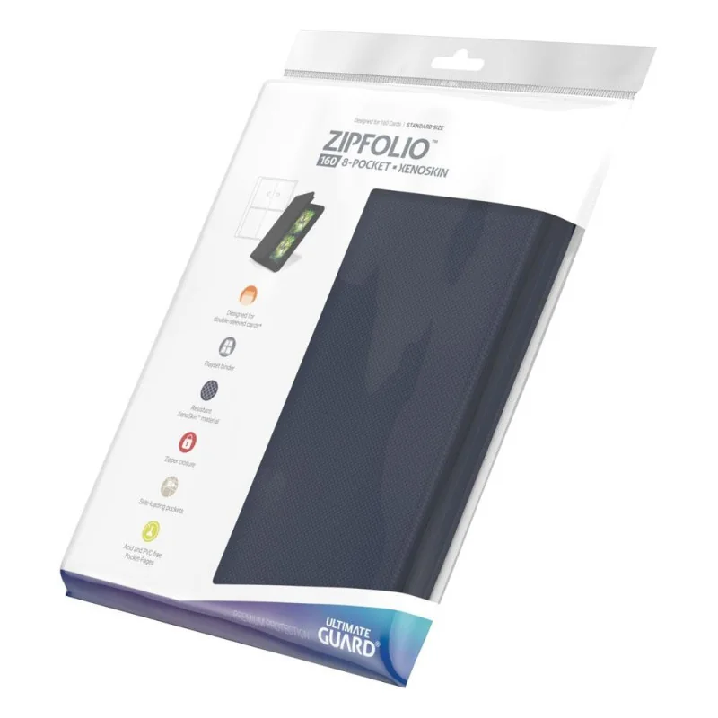 Ultimate Guard - Zipfolio 160 - 8-Pocket XenoSkin Blauw | 4260250077269