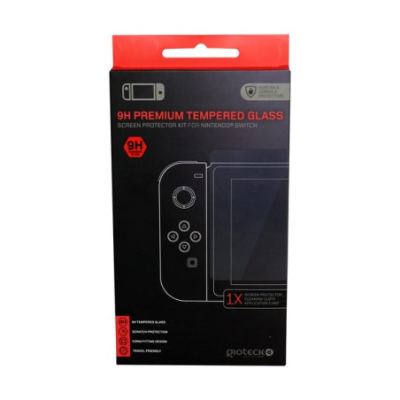 Gioteck - 9H Premium screenprotectorset van gehard glas voor Nintendo Switch